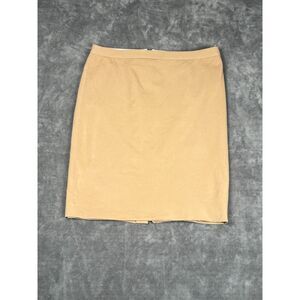 J.Crew Stretch Cotton Pencil Skirt Women’s Size 14T Tan Knee Length
